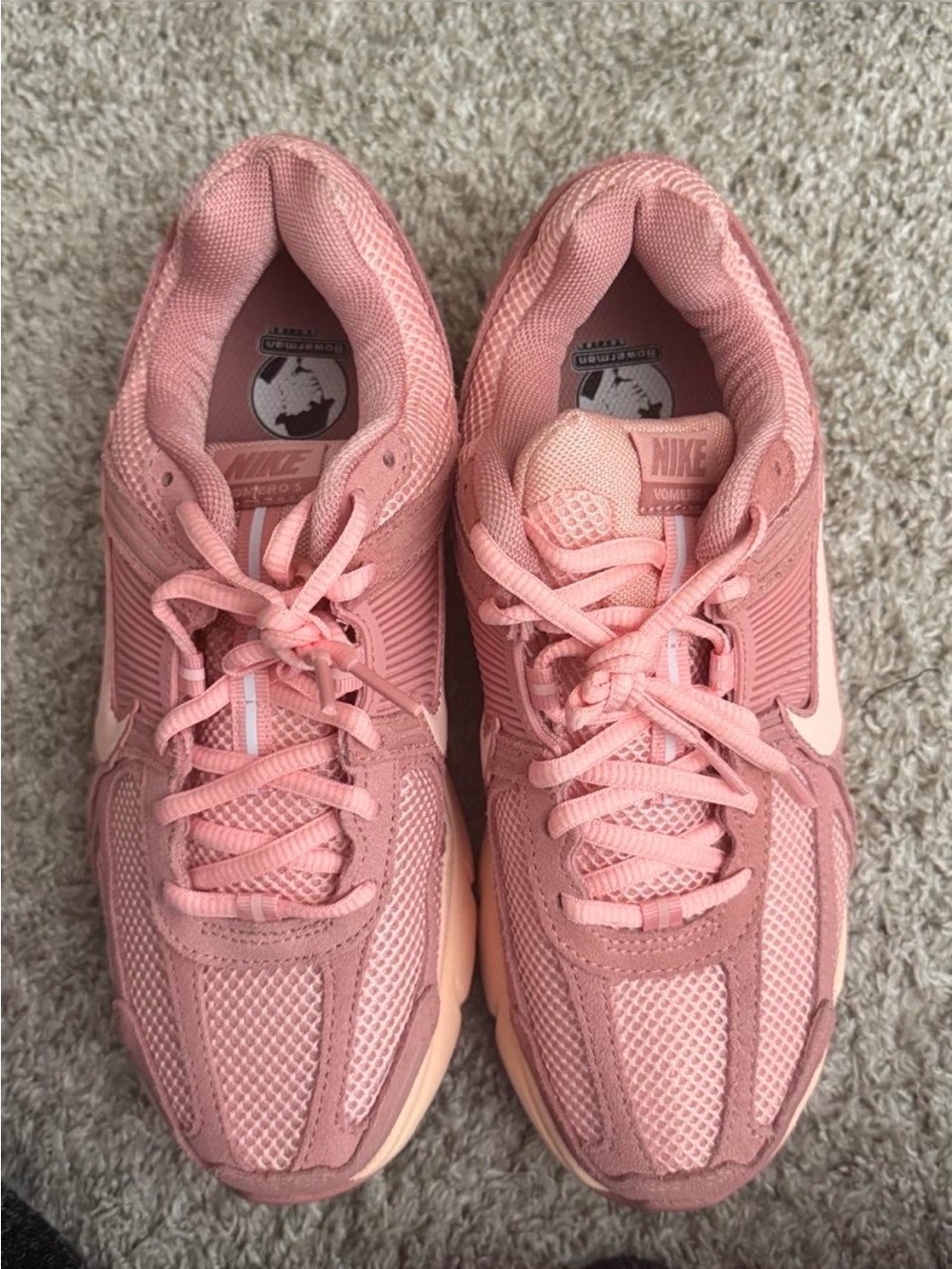 Nike Women’s Peach/Pink Mesh Running Sneakers